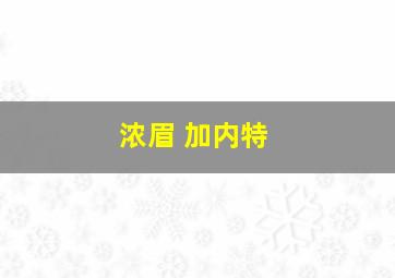 浓眉 加内特